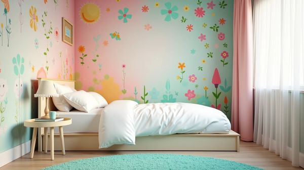 Donnez vie à la chambre de votre fille avec du papier peint
