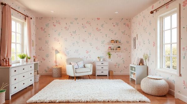 Inspirez-vous pour décorer la chambre de votre fille avec du papier peint